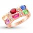 Le Vian Multi-Gemstone Ring 1/5 ct tw Diamonds 14K Gold