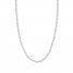 18" Figaro Link Chain 14K White Gold Appx. 2.36mm