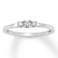 Diamond Ring 1/10 ct tw Round-cut Sterling Silver