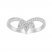 Diamond Geometric Ring 1/3 ct tw Round-cut 10K White Gold