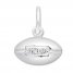 Football Charm Sterling Silver