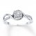 Diamond Promise Ring 1/8 ct tw Round-cut Sterling Silver Ring