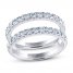 THE LEO Ideal Cut Diamond Enhancer Band 1 ct tw 14K White Gold