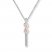 Infinity Bar Necklace 1/15 ct tw Diamonds 10K Two-Tone Gold