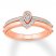 "My True Love" Diamond Ring 1/5 ct tw Round-cut 10K Rose Gold