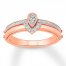 "My True Love" Diamond Ring 1/5 ct tw Round-cut 10K Rose Gold