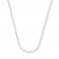 Wheat Chain Necklace 14K White Gold 18" Length