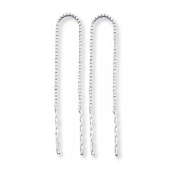 Threader Earrings Sterling Silver