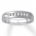 Men's Diamond Wedding Band 1/4 Carat tw 10K White Gold