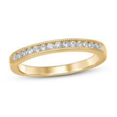 Diamond Anniversary Ring 1/6 ct tw Round-cut 10K Yellow Gold