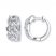 Diamond Hoop Earrings 1/10 ct tw Round-cut Sterling Silver