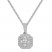 Diamond Necklace 3/4 ct tw 10K White Gold