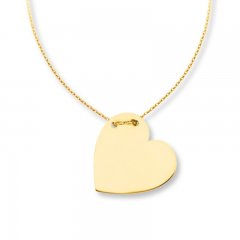 Heart Necklace 14K Yellow Gold