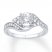 Diamond Engagement Ring 5/8 ct tw Round-cut 14K White Gold