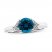 Topaz Ring 1/20 ct tw Diamonds 10K White Gold