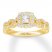 Neil Lane Engagement Ring 5/8 cttw Princess-cut 14K Yellow Gold