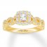 Neil Lane Engagement Ring 5/8 cttw Princess-cut 14K Yellow Gold