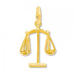 Scales of Justice Charm 14K Yellow Gold