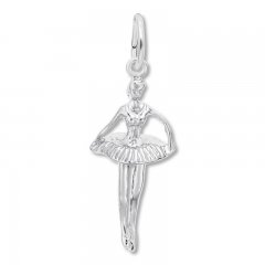 Ballet Dancer Charm Sterling Silver