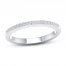 Diamond Wedding Band 1/10 ct tw Round-cut 10K White Gold