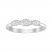 Diamond Geometric Ring 1/3 ct tw Round-cut 10K White Gold