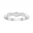 Diamond Geometric Ring 1/3 ct tw Round-cut 10K White Gold