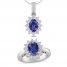 Tanzanite & White Lab-Created Sapphire Boxed Set Sterling Silver