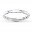 Stackable Ring White Enamel Sterling Silver