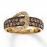 Previously Owned Le Vian Belt Buckle Ring Chocolate Diamonds