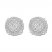 Diamond Earrings 1/2 ct tw Round-cut Sterling Silver