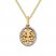 Diamond Locket Necklace 1/15 ct tw Round-cut 10K Yellow Gold