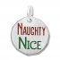 Naughty or Nice Charm Sterling Silver