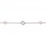 Diamond Bracelet 1/20 ct tw Round-cut 10K Two-Tone Gold