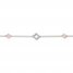 Diamond Bracelet 1/20 ct tw Round-cut 10K Two-Tone Gold