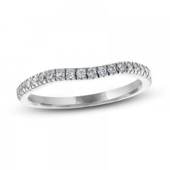 Adrianna Papell Diamond Wedding Band 1/4 ct tw Round-cut 14K White Gold