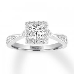 Leo Diamond Engagement Ring 3/4 ct tw 14K White Gold