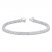 Diamond Fashion Bracelet 2 ct tw Round-cut 10K White Gold 7"