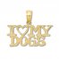 I Love My Dogs Charm 14K Yellow Gold