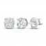 Diamond Earrings 1/4 ct tw Round-cut 10K White Gold