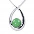 Jade Necklace Sterling Silver