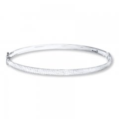 Bangle Bracelet 14K White Gold