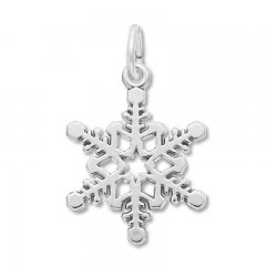 Snowflake Charm Sterling Silver