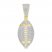 Men's Diamond Football Pendant 1/4 ct tw Round-cut 10K Yellow Gold