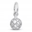 Soccer Ball Charm Sterling Silver