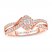 Adrianna Papell Diamond Engagement Ring 1/4 ct tw 14K Rose Gold