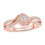 Adrianna Papell Diamond Engagement Ring 1/4 ct tw 14K Rose Gold