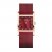 BERING Women's 10426-363-S Classic Rose Gold Tank Red Mesh Strap Watch