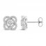 Center of Me Diamond Stud Earrings 1/2 ct tw 10K White Gold