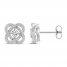 Center of Me Diamond Stud Earrings 1/2 ct tw 10K White Gold