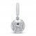 True Definition Baseball Charm 1/15 ct tw Diamonds Sterling Silver